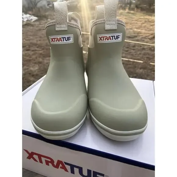 Xtratuf Women's 6" Gray Fleece Lined Ankle Deck Boots XWAB1TP Cold Weather Sz 10 - Picture 2 of 9